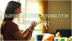 enjoying the unique personality of your parakeet