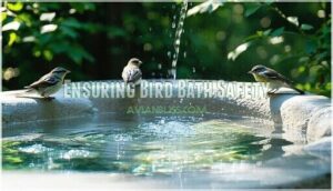 ensuring bird bath safety ensuring bird bath safety