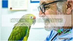 experience and qualifications