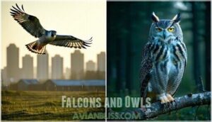 falcons and owls