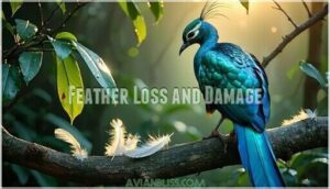 feather loss and damage