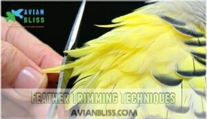 feather trimming techniques