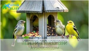 finches and canaries