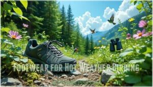 footwear for hot weather birding