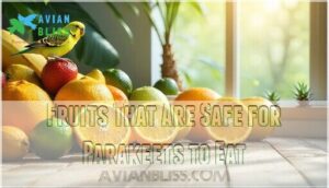 fruits that are safe for parakeets to eat