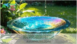 glass bird baths