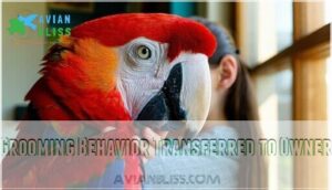 grooming behavior transferred to owner