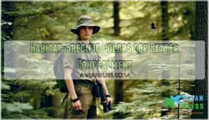 habitat-specific colors for better concealment