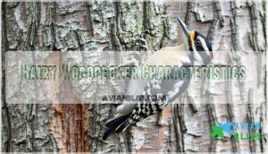 hairy woodpecker characteristics