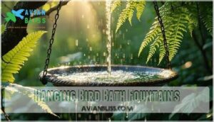 hanging bird bath fountains