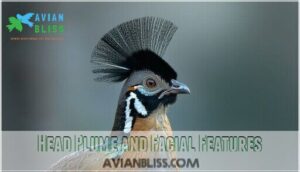 head plume and facial features