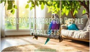 health and care for purple parakeets