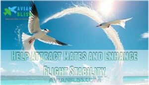 help attract mates and enhance flight stability