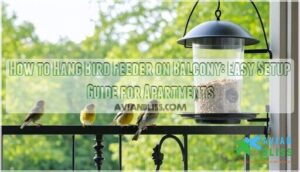 how to hang bird feeder on balcony