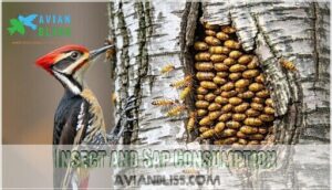 insect and sap consumption