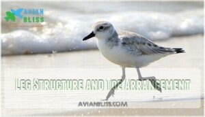 leg structure and toe arrangement leg structure and toe arrangement