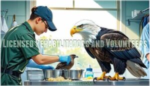 licensed rehabilitators and volunteers