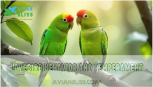 lovebird behavior and temperament