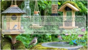 maintaining a safe and clean feeding environment