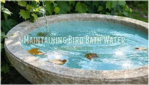 maintaining bird bath water maintaining bird bath water