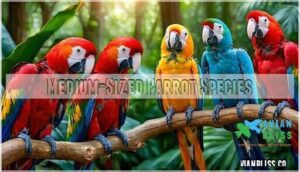 medium-sized parrot species
