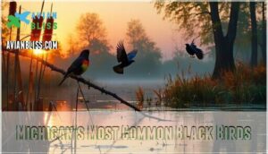 michigan's most common black birds