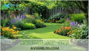 minimizing lawn areas