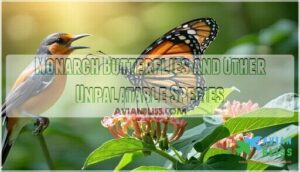 monarch butterflies and other unpalatable species