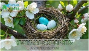 nesting and breeding sites