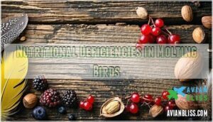 nutritional deficiencies in molting birds
