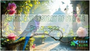 origin and history of purple parakeets