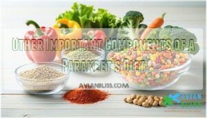 other important components of a parakeet's diet