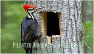 pileated woodpecker features