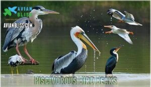 piscivorous bird beaks