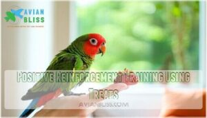 positive reinforcement training using treats
