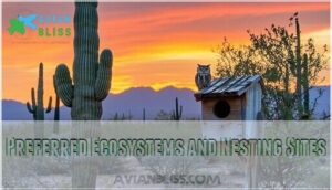 preferred ecosystems and nesting sites