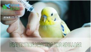 preventing choking and spillage