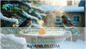 preventing water from freezing in winter