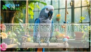 proper care for blue quaker parrots