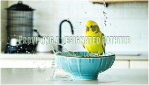 providing a designated bathtub