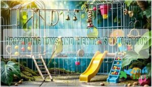 providing toys and mental stimulation providing toys and mental stimulation