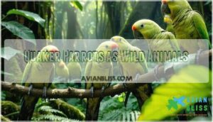 quaker parrots as wild animals