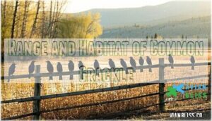 range and habitat of common grackle