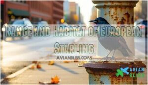 range and habitat of european starling