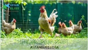 reduces risk of escape