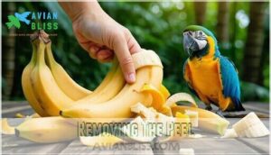 removing the peel