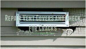 repair vent covers and check for cracks