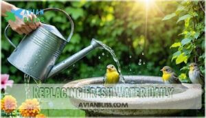 replacing fresh water daily