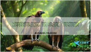 resemblance to black vulture