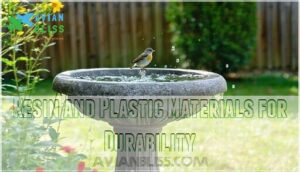 resin and plastic materials for durability